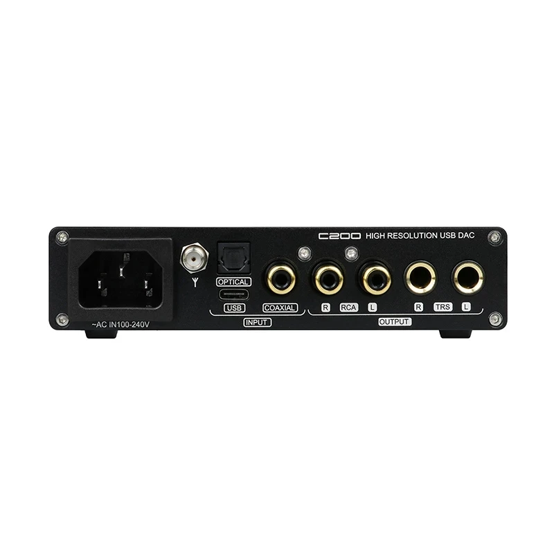 SMSL C200 ES9038Q2M DAC Headphone Amp OPA1612A*4 TRS Balanced 4.4mm 6.35mm Output Bluetooth 5.0 DSD512 32Bit 768KHZ for PS4 PS5
