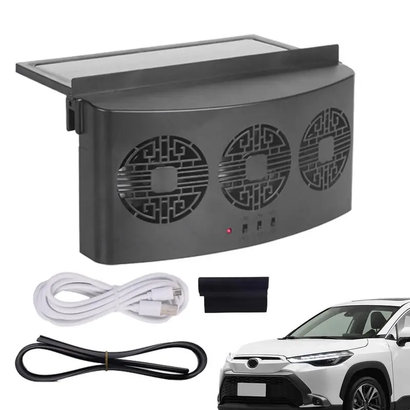 

Solar Car Exhaust Fan Vehicle Ventilation Fan Cool Down Auto Fan Solar Exhaust Fan Fully Automatic Cooling Fan Window For SUV