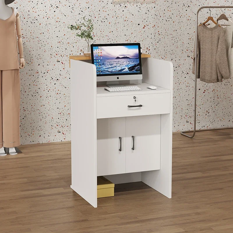 Banco reception per capelli da salone per salone moderno Bancone bar professionale Bellezza Lusso Semplice Resep Sakit Masası Mobili commerciali - immagine 5