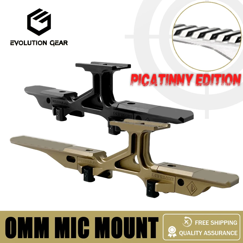 

EVOLUTION GEAR New Optic Mount Modular Lightweight Elevated Pattern Optical Mount For Red Dot Sight At 2.50" Centerline Height