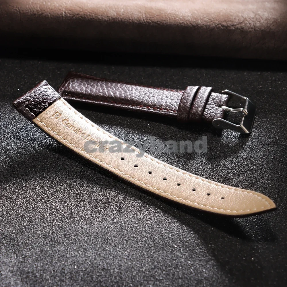 Leder-Uhrenarmband für Seiko-Armband, 10 mm, 12 mm, 18 mm, 20 mm, 22 mm, 14 mm, 16 mm, für Herren und Damen, Ersatzarmband-Zubehör für Tissot-Handgelenkgürtel – Detail 9