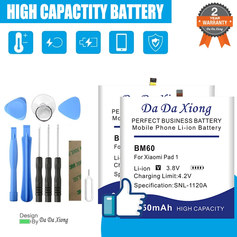 

New BM61 BN4D BM60 BN60 BN4E BN80 BM62 For Xiaomi Pad 1 2 3 4 5 Pro Plus High Quality Tablet Replace Battey + Tools Kits