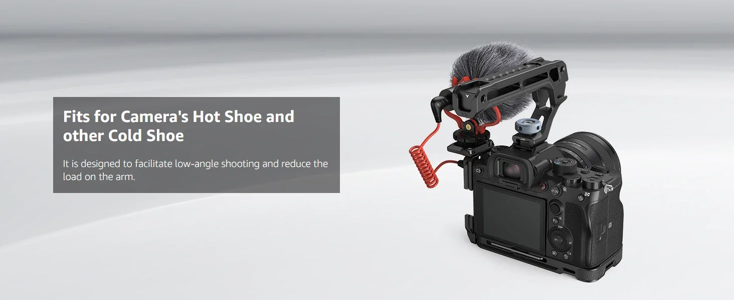 SmallRig Top Handle 5 Built-in Cold Shoe Mounts Portable Camera Handle For Sony
