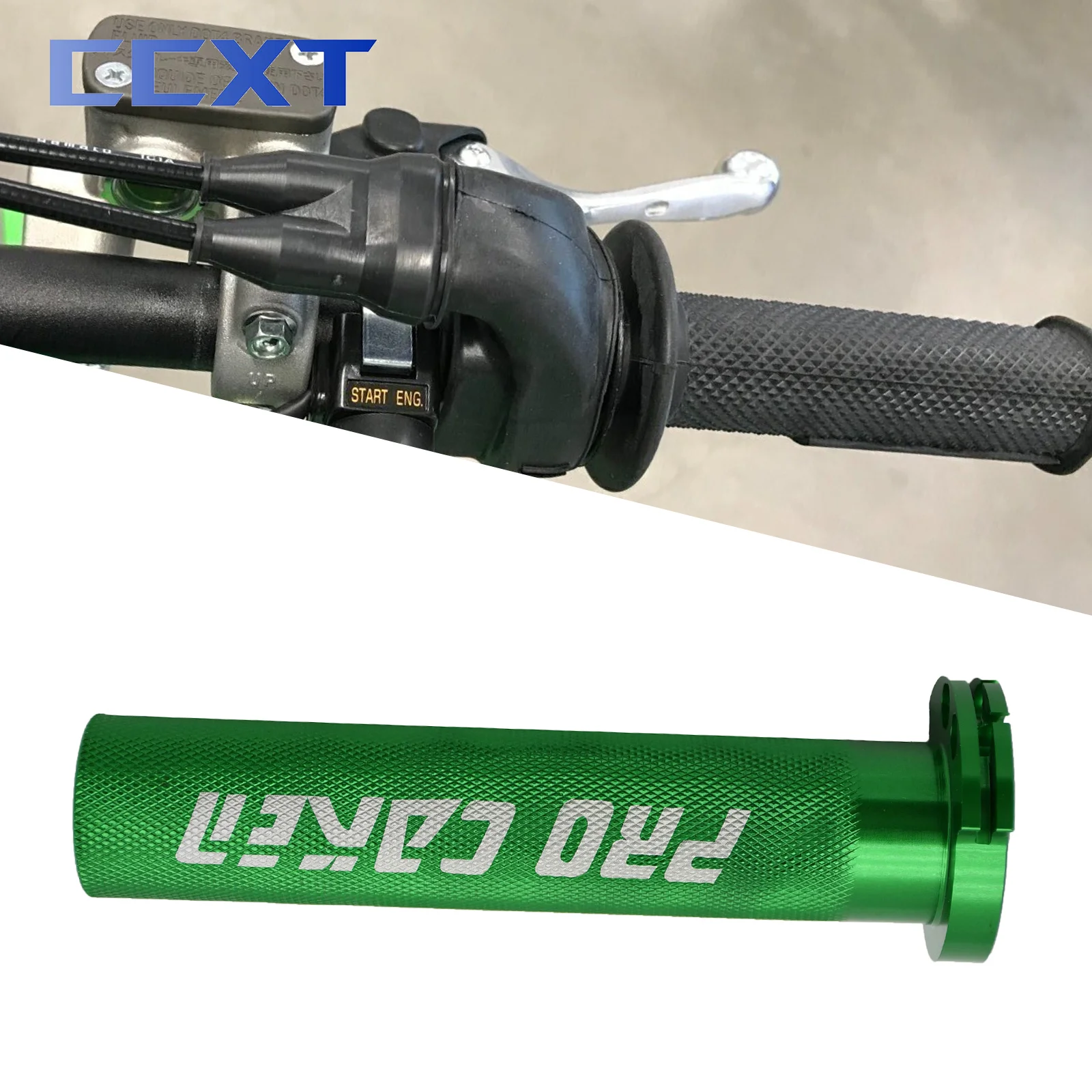 Motorcycle CNC Twist Grip Throttle Tube For Kawasaki KX 250 450 250F 450F KLX 450R 125