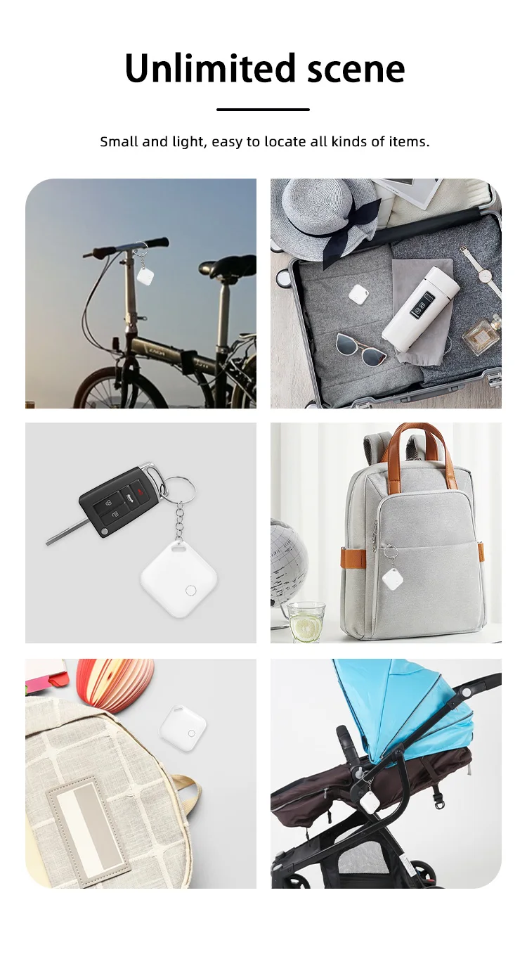 Bluetooth GPS Tracker via IOS Find My App Alternatives Tag for Apple Airtag Anti