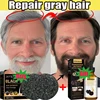 Magic White Hair to Black Shampoo Dye Soap Natural Color Soap Restore Gray Beard Cover Gray Hair Dye Hair Fixing Shampoo Bar 1