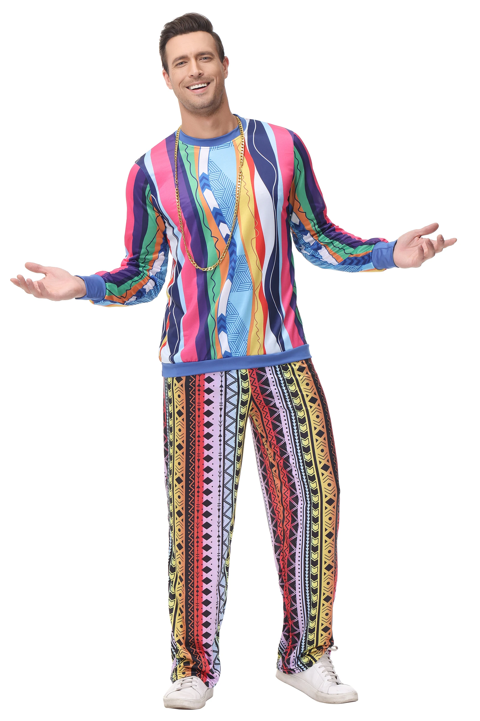 

Halloween Carnival Party 60s 70s Hippie Love Peace Cosplay Costume Mexico Tradition Retro Disco Festival Night Club Stage Wear