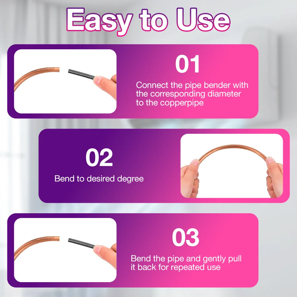 Air Conditioning Pipe Bend Protector - 4M PE Plastic Anti-Deformation Strip