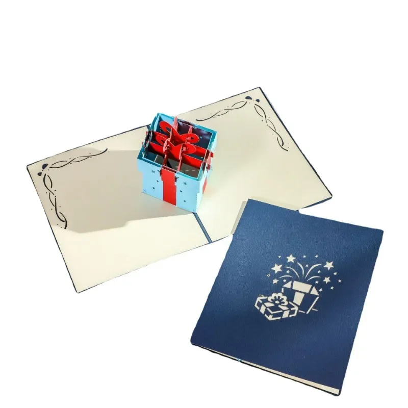 3D pop-up style greeting card handmade paper carving birthday gift greeting cards creative paper carving thank you card