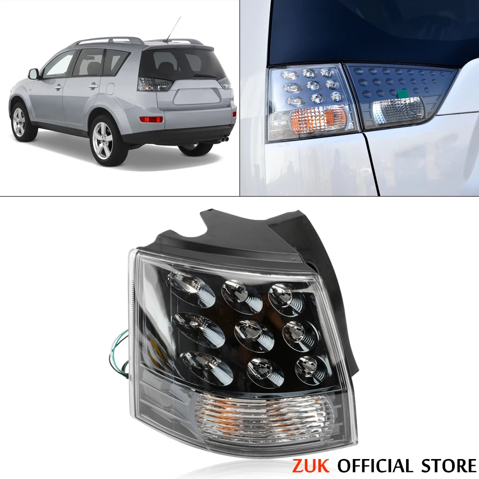 

ZUK For Mitsubishi Outlander EX 2008 2009 2010 2011 2012 Left Right Outer Rear Taillight Taillamp Stop Lamp 8330A379 8330A380