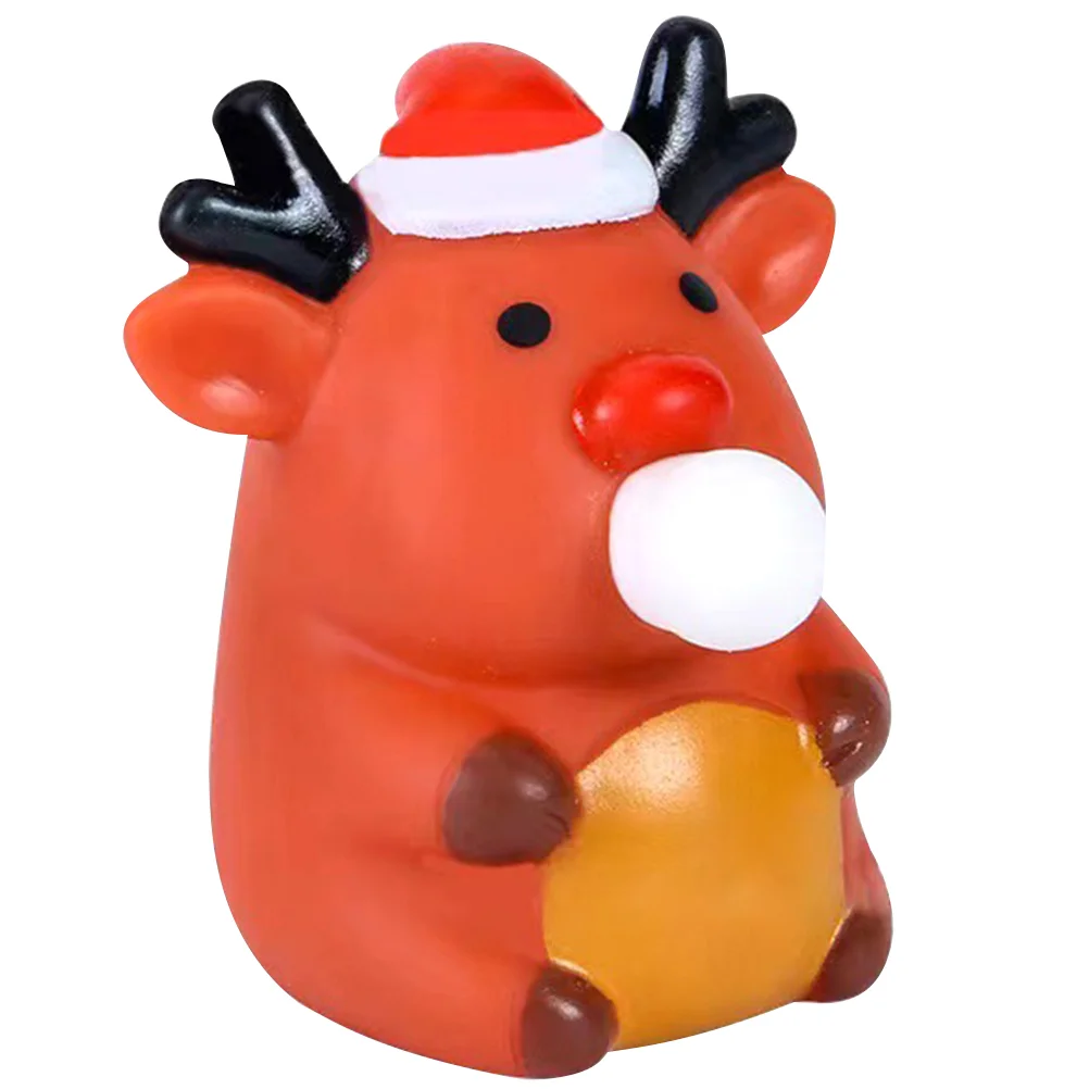 

Рождественские игрушки для декомпрессии, забавные сжимаемые пальцы, сжимаемые гибкие офисные игрушки для облегчения беспокойства, Мультяшные детские игрушки