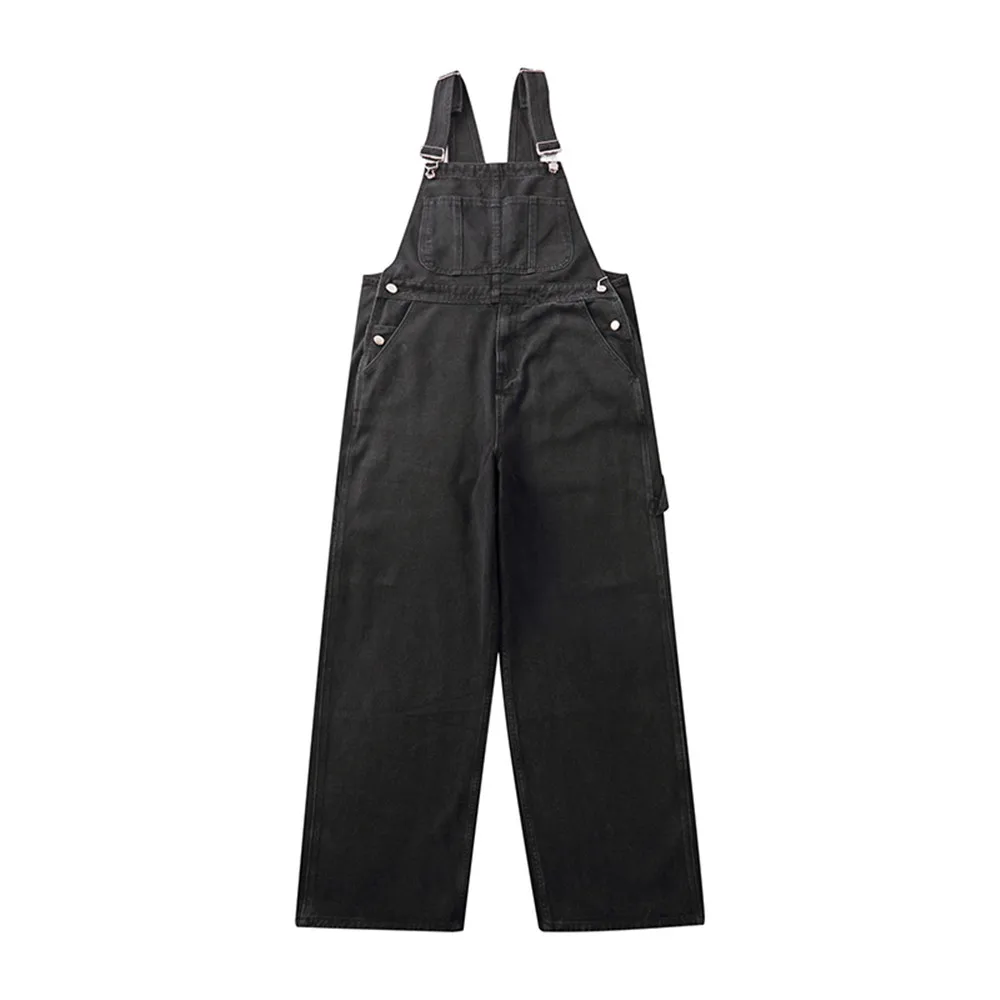 AmericanStyleCargoOverallsMenMultiPocketStreetwearWorkJoggers