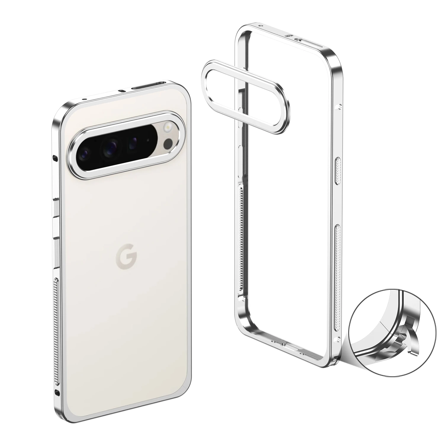 Premium Aviation Aluminum Alloy Frame Case - Metal Heat Dissipation, Durable Anti-Fall Cover