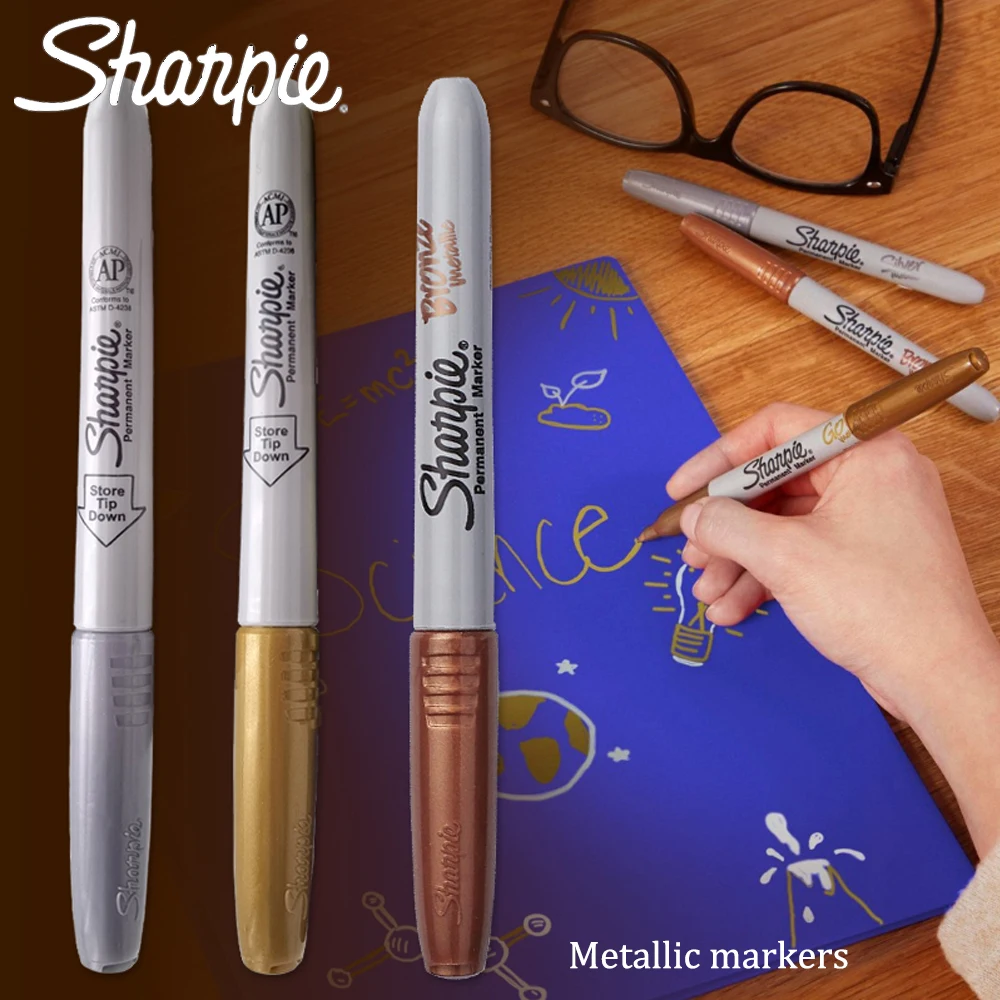 12 American Sharpie Metallic Permanent Marker 39100 Industrial