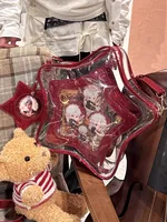 Transparent Star Ita Mochila Cute Sweet Original Mochilas Mujer School Bag Composite Bags for Women Crossbady Backpack