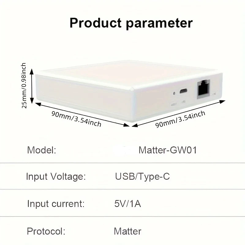 Tuya Matter Thread Hub Zigbee Smart Home Bridge Matter Gateway Hub Siri voice co