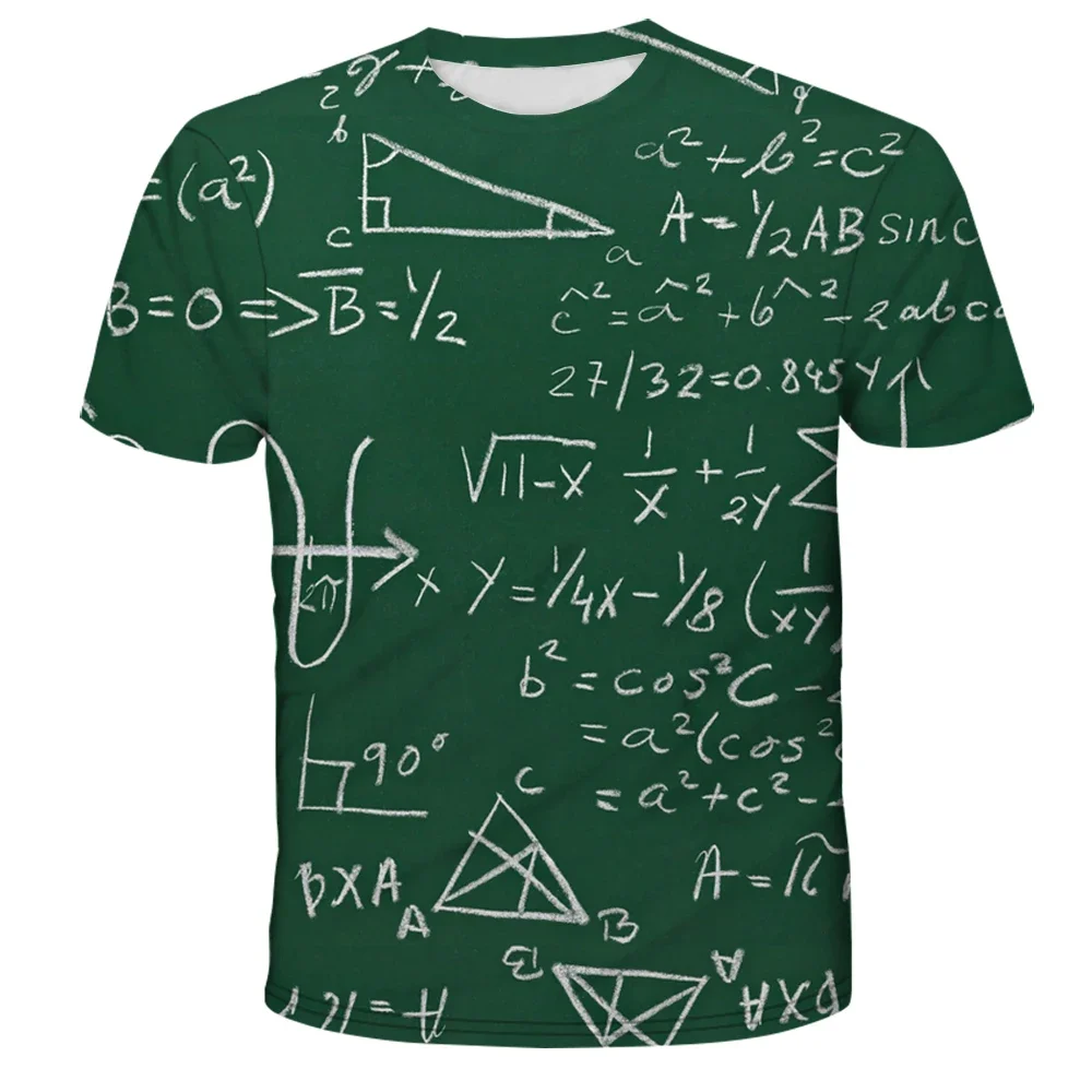 

Summer Fun Digital Symbol Entrepreneurial Casual Shirt 3D Printed Unisex T-shirt Oversized Loose Everyday Street Fashion Top 6XL