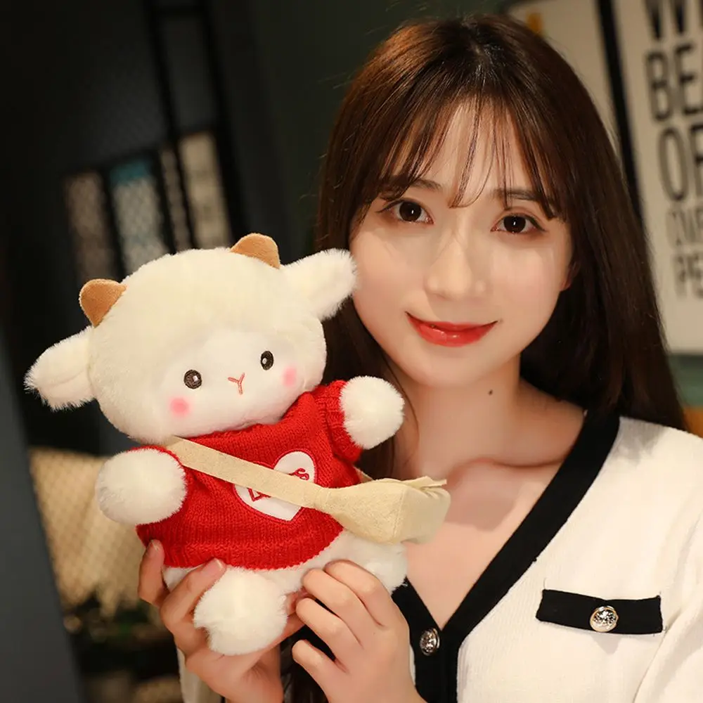 Soft Toy Sweater Sheep Cartoon Doll Animal Dolls Stuffed Animals Sheep Plush Doll Little Sheep Plush Toy Sheep Stuffed Toy