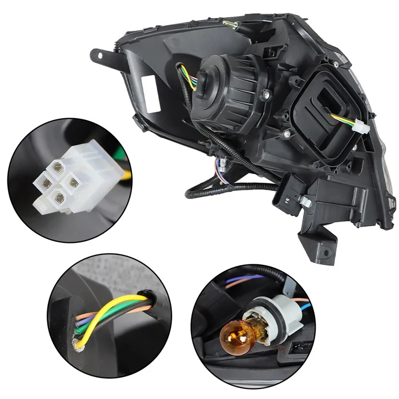 Projector Headlight Assembly Pair W/ Ballast & Bulbs For 2006-2011 Cadillac DTS HID/Xenon