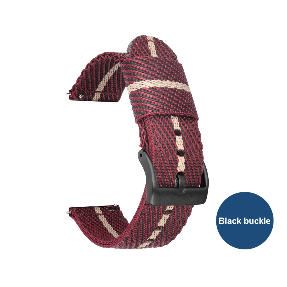 Cinturino In Nylon 22mm Per Garmin Forerunner 255/255 Music, Venu 2, Vivoactive 4 - Morbido, Ecologico, Con Fibbia Acciaio, Regolabile Da 160 A 230mm