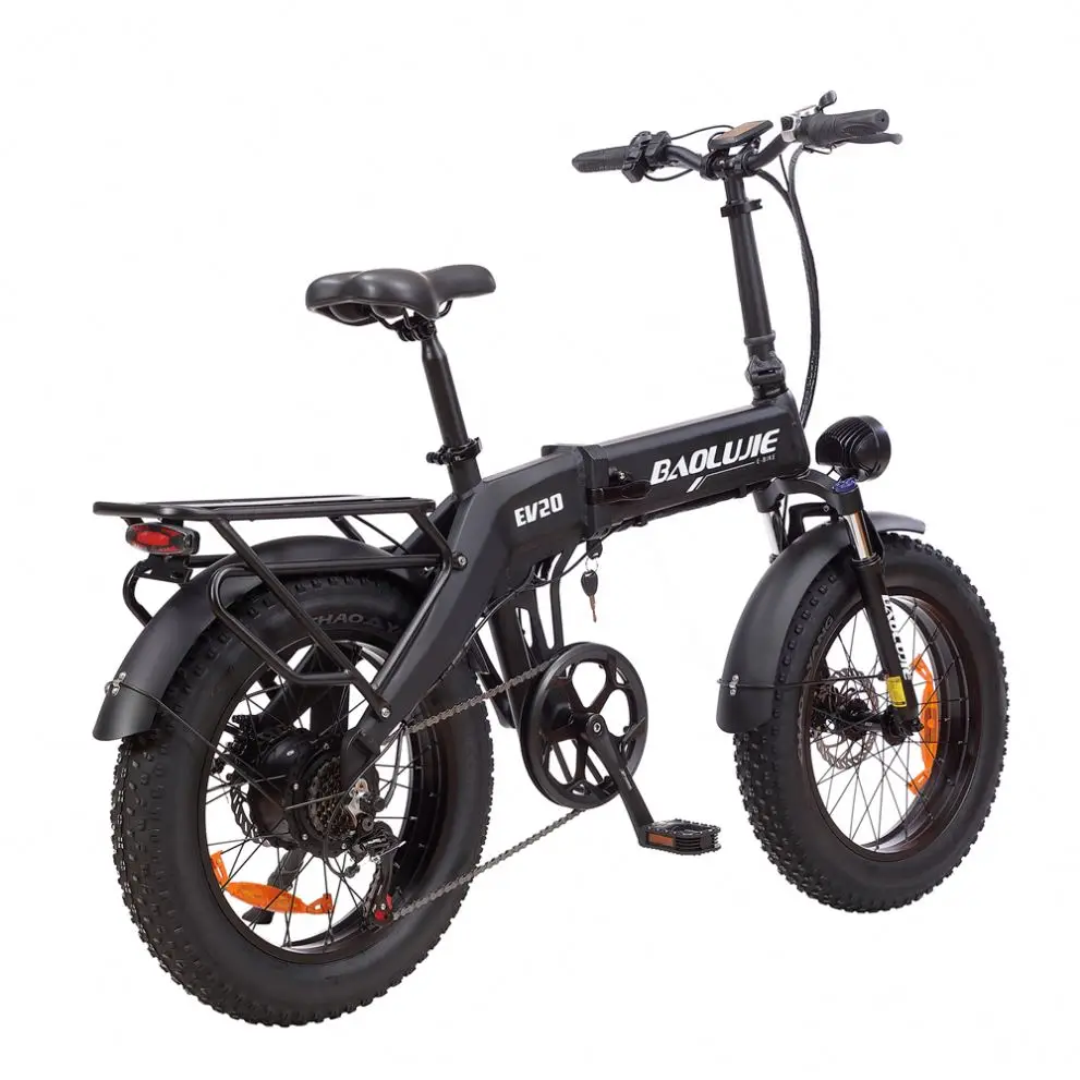 New BLJ-DZ 20-inch rear electric folding bicycle 48V 500W12AH wheel hub motor 7 gear adult city electric bicycle