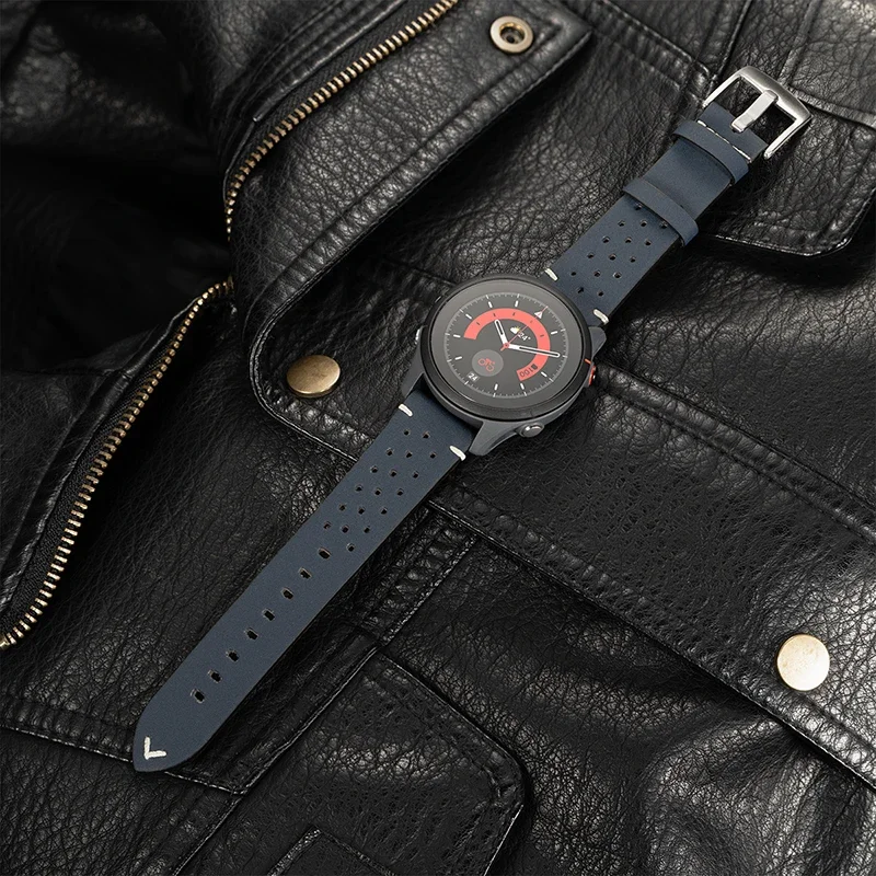 Premium Leather Watch Strap in Classic Design - 20mm & 22mm