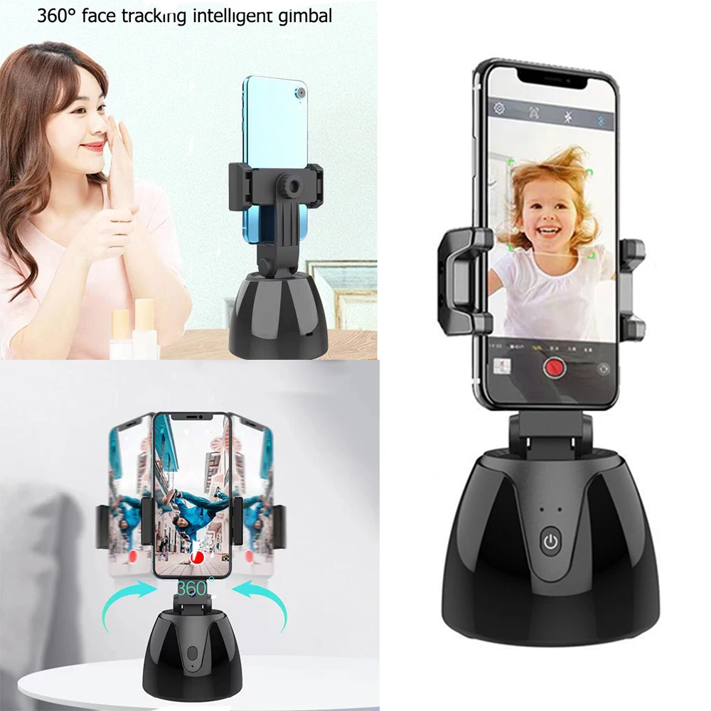 Ai Smart Gimbal Selfie Stick 360 Rotation Auto Face Tracking Gimbal