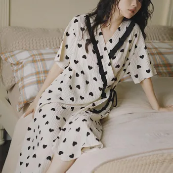 Summer Maternity Breastfeed Nursing Nightgowns Room Wear Nightie Mothers Nightwear Breast Feeding Clothes Pregnancy Nightdress 1