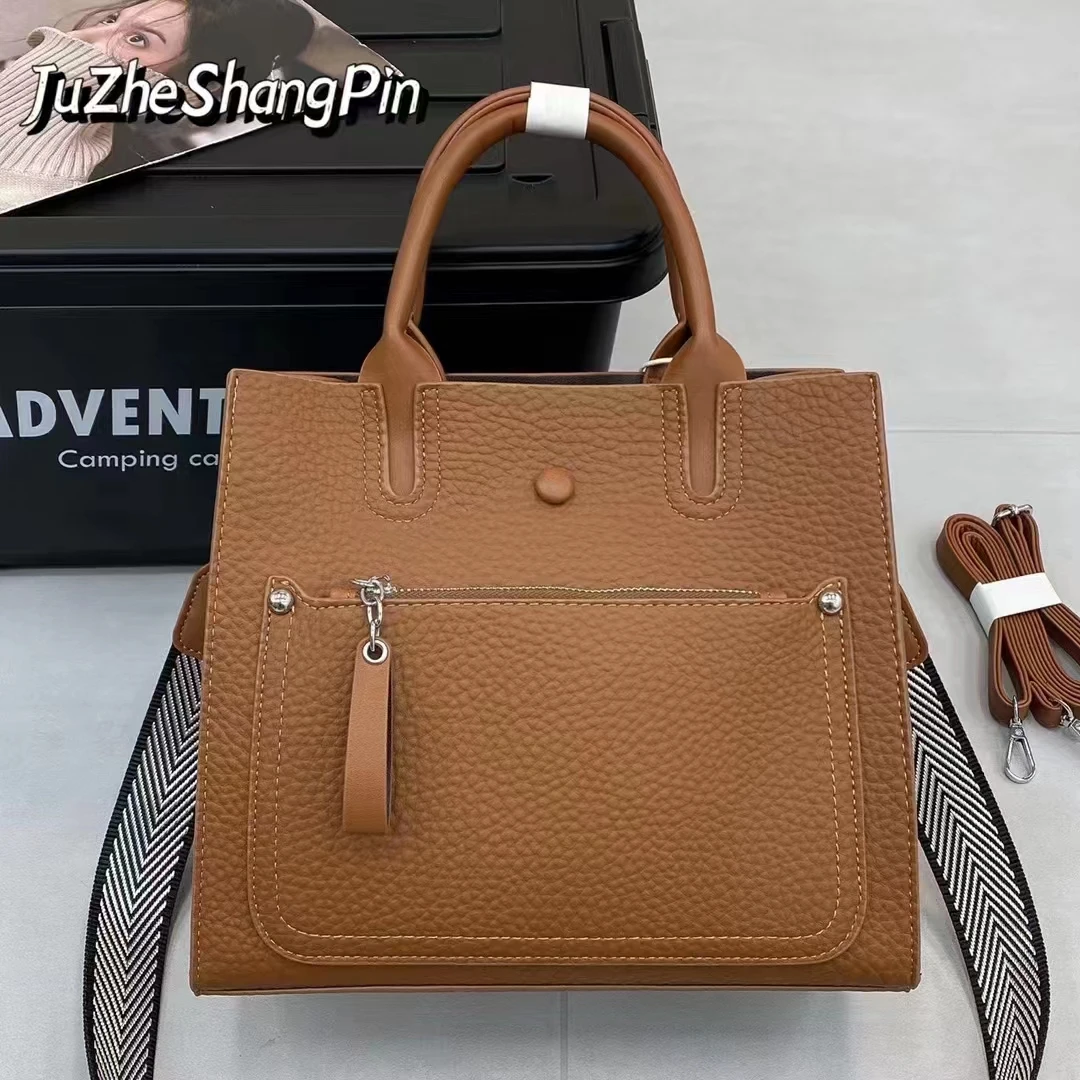 2024 Fashion Women Bag Ladies Handbag Girl Crossbody Bag Pu Leather Causal Luxury Big Capacity Tote Purse Women's Shoulder Bags