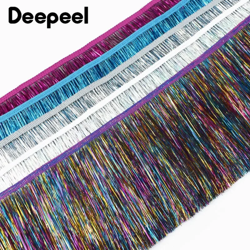 5/10Meters 15cm Colorful Brilliant Fringes for Sewing Clothes Tassles Lace Trim Hula Dress Christmas Decoration DIY Accessories tassel fringe,tassel decoration,tassel accessories,tassel trim,mini tassels