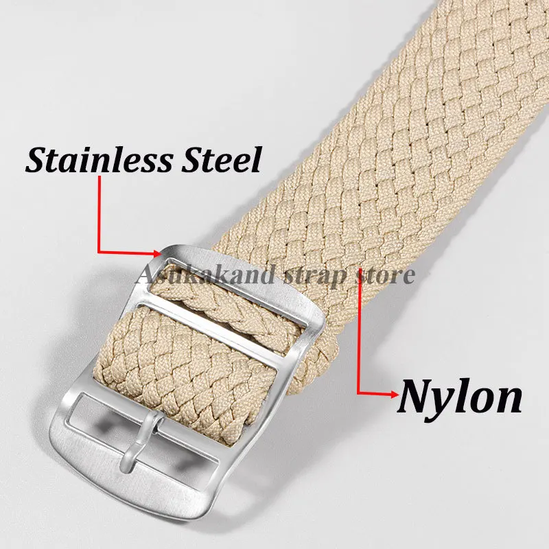 Premium Woven Nylon Watch Strap - Fashionable Fabric Replacement Wristband