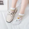 5 Pairs Girls Socks Cartoon Animal Mmesh Breathable Children Kids Socks For Summer 3