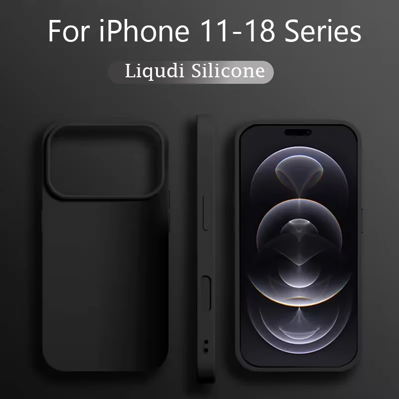 Premium Liquid Silicone Shockproof Phone Case - Vibrant Protection Cover
