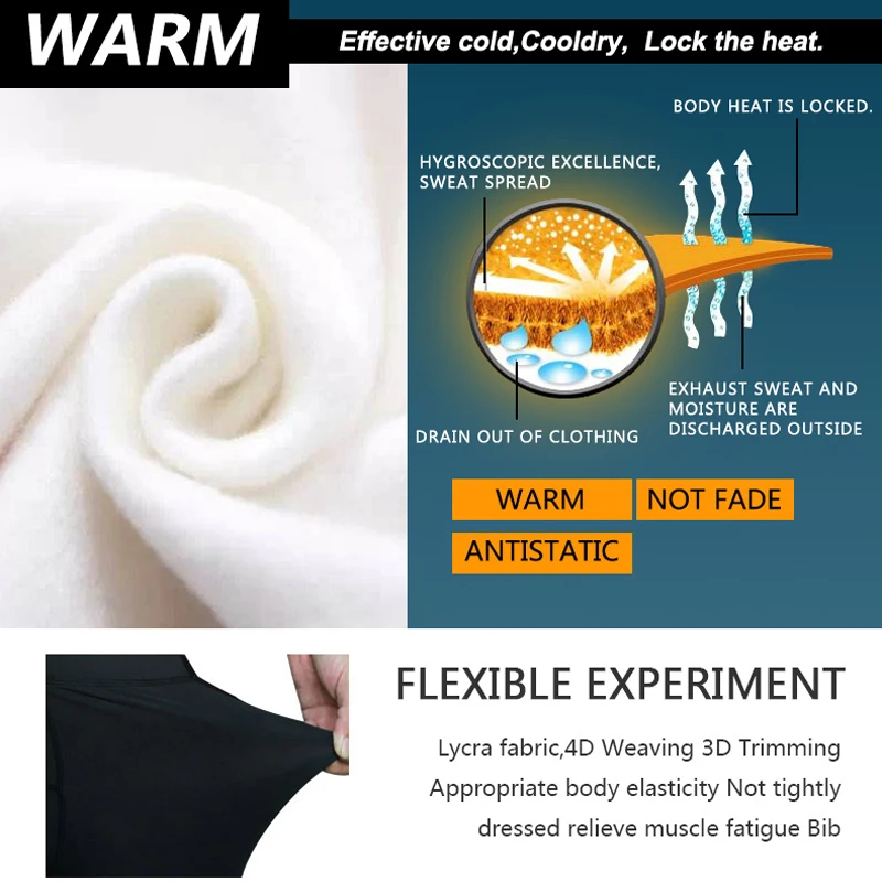 Winter Cycling Jerseys Set Long Sleeve Thermal Fleece Bicycle Clothing