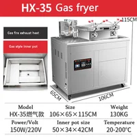 Gas Vertical Pressure Fryer 35L Large Capacity Pressure Commercial Stainless Steel Electric Heating  Fried Chicken Equipment 1