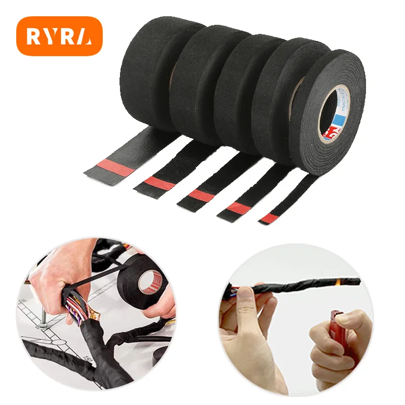 Heat-resistant Adhesive Cloth Fabric Tape For Automotive Cable Tape ...