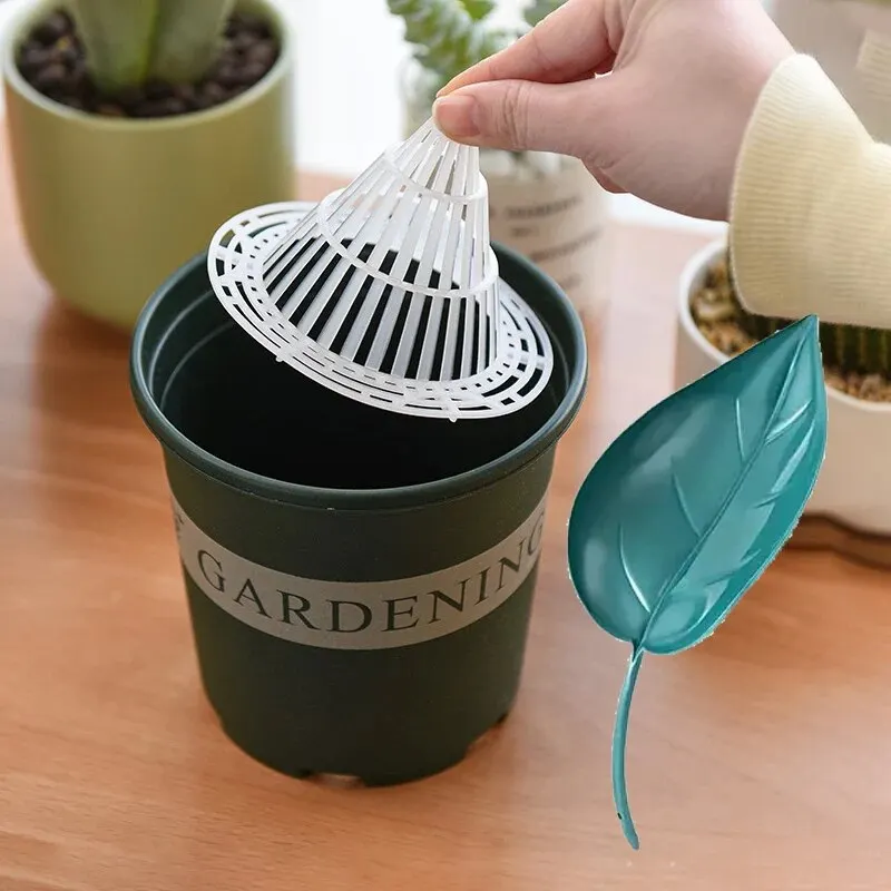 5pcs Conical Flowerpot Washers Paired with 6pcs Leaf Shaped Watering 5pcs conical flowerpot washers paired with 6pcs leaf shaped watering