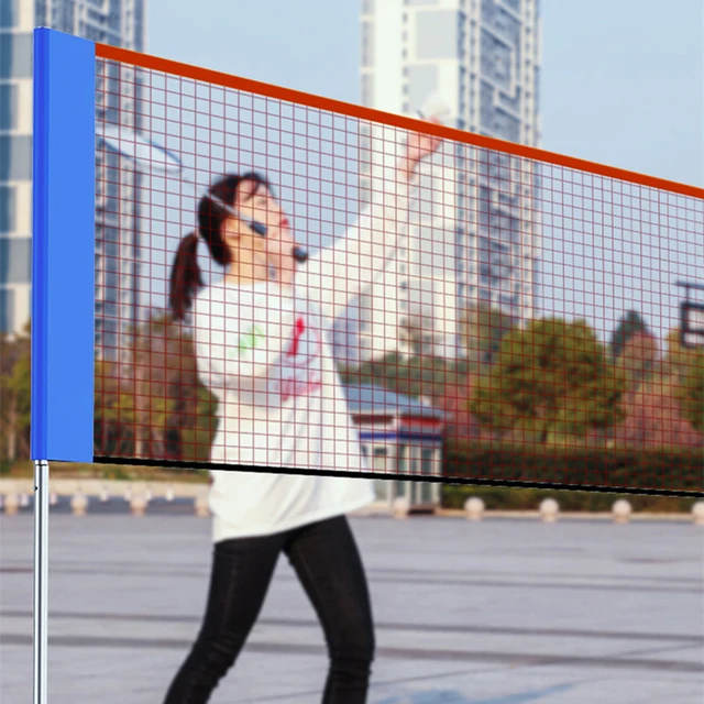 1PC 3.1/4.1/5.1/6.1m Professional Sport Training Standard Badminton Net Volleyball Net Easy Setup Outdoor Tennis Mesh Net 3