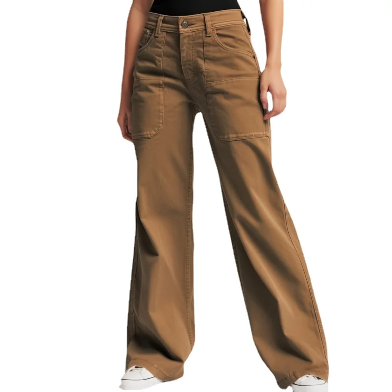 

Womens Jeans Cargo Pants Baggy Vintage 1960s Style