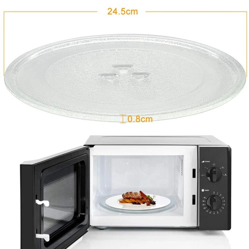 Microwave Plate Spare Microwave Dish Durable Universal Turntable Glass Plate Round Replacement microwave oven spare parts