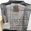 Wood Parrot Toys Bird Toy Cage Bird Accessories Swing Suspension Bridge Ball Cage Bells Pet Supplies Set 5
