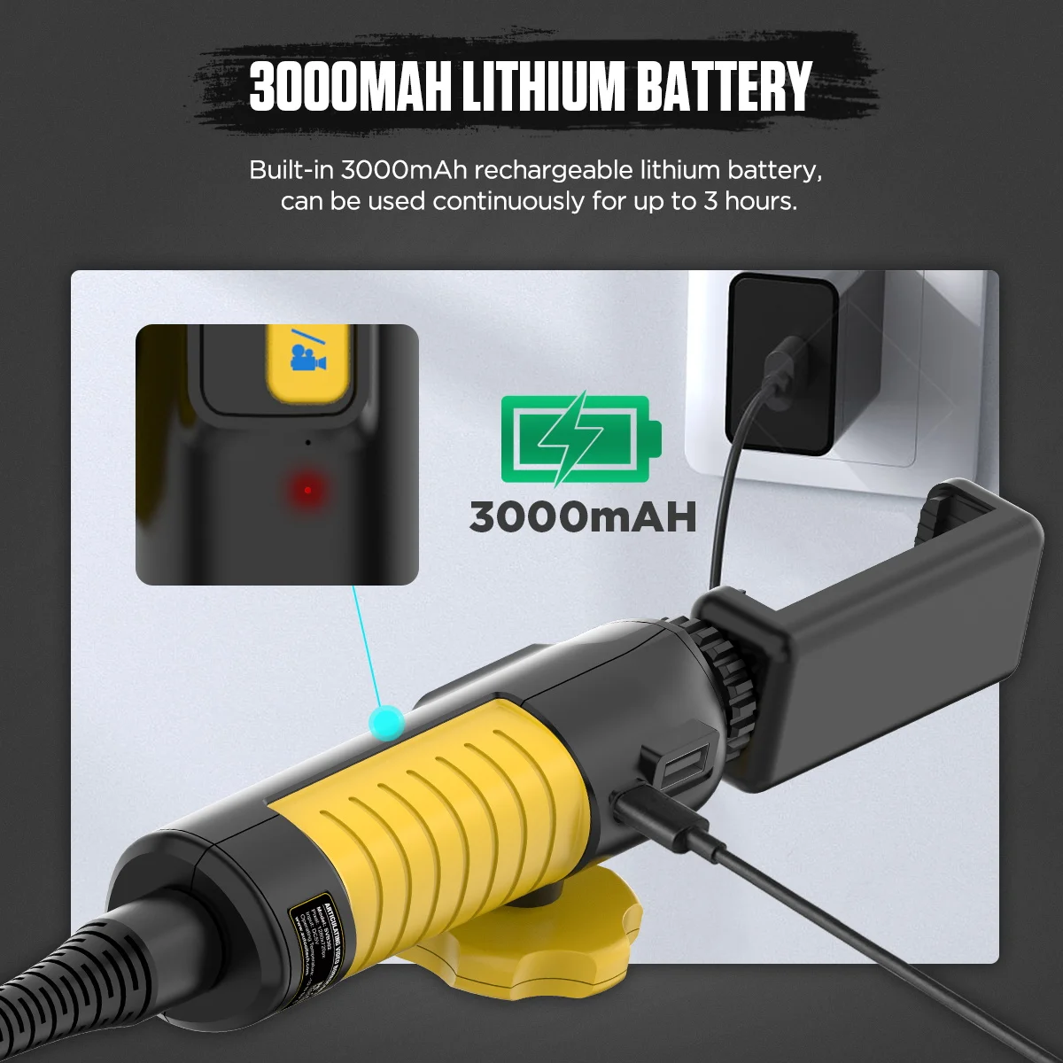 AUTOOL SVB302 Car Industrial Endoscope Automotive Inspection Camera USB