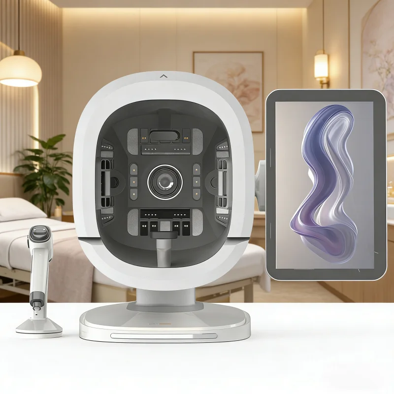 15.6인치 3600만 AI 분석 시스템 3D 얼굴 피부 분석기 피부 분석 장비 수분 분석 WiFi EU/US