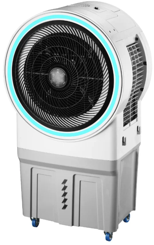 150W 60L Water Tank High-density Water Curtain, Air Inlet on 3 Sides with Button Control for Home and Outdoor