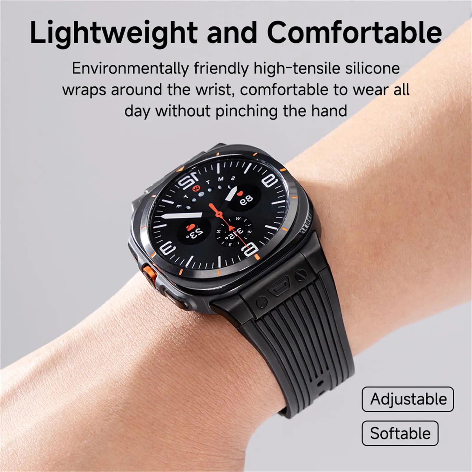 Luxury Men's Stainless Steel Band for Galaxy Watch Ultra 47mm