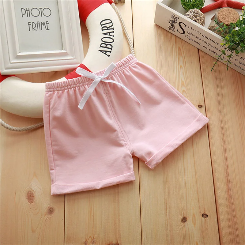 Summer Kids Beach Short Pants Baby Boy Candy color Shorts Fashion Cotton Sports Shorts Kids Girls Shorts Hot Pants Baby Clothing 2