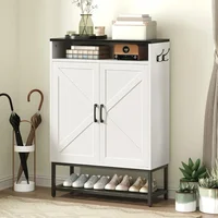 Shoe Storage Cabinet, Farmhouse Shoe Cabinet for Entryway, 6-Tier  Organizer, Narrow Hidden Freestanding Shoe Rack Cabinet 1