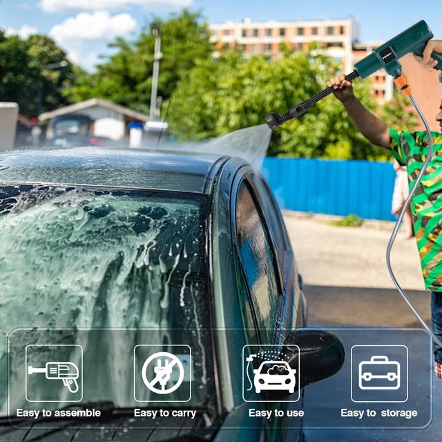 200 Bar 3500 W Kefe Nélküli Elektromos Nagynyomású Mosógép Vezeték Autómosás Permetezés Makita 18 V -Os Akkumulátor Kerti Vízpisztoly - Image 6