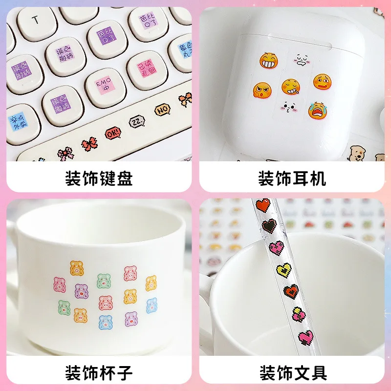 MINKYS 10pcs Kawaii Decorative Stickers - Cute Photocard Stationery Gift