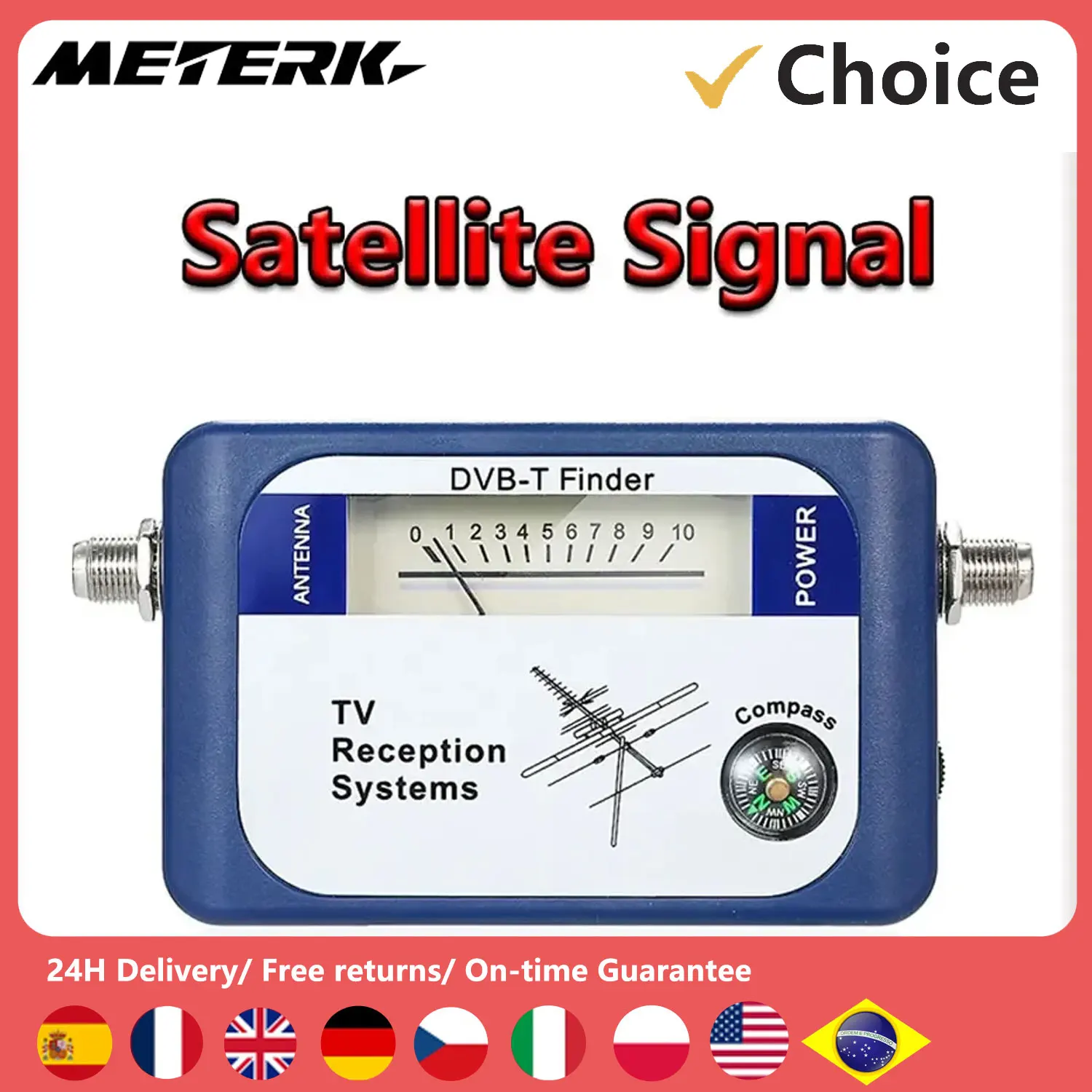 DVBTTVDigitalAerialTerrestrialSignalMeterAntennaFinderPointer